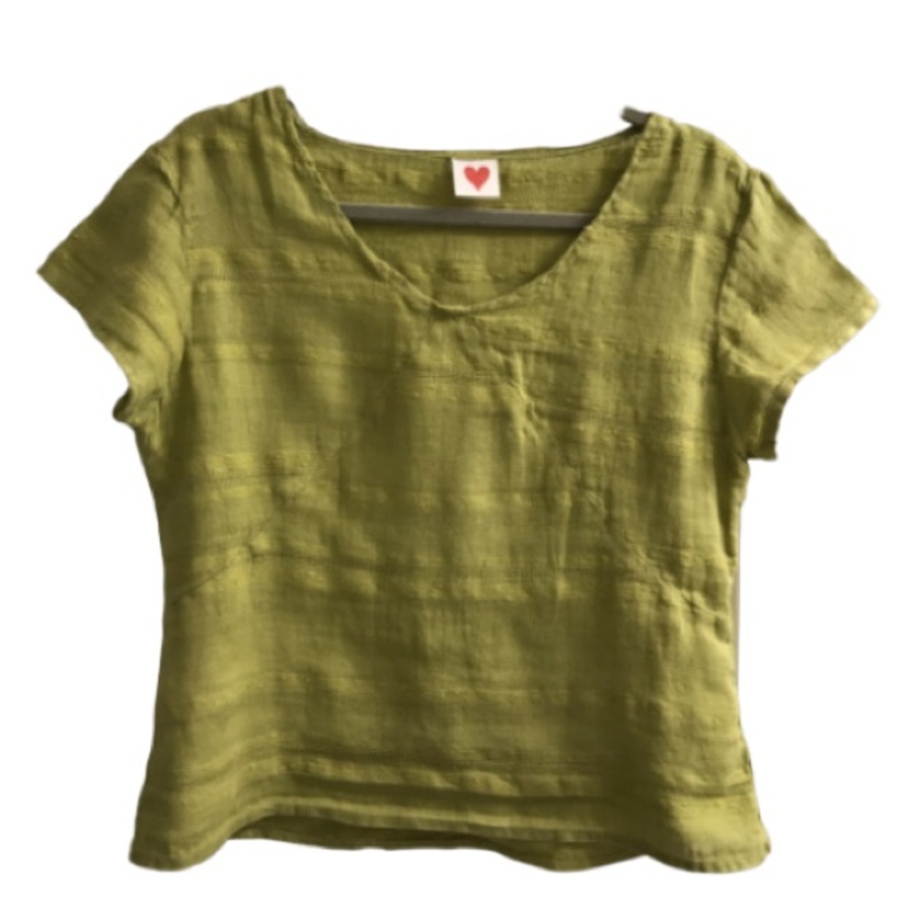Jackie Loves John Green Linen Top M
